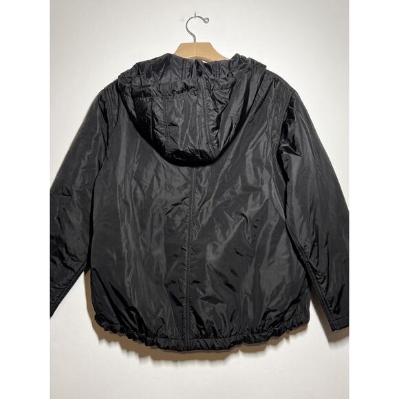 Golden Goose Haus EUC Black Hooded Puffer Anorak Jacket Size M - Picture 2 of 7